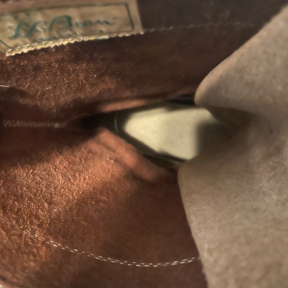 L.L. Bean Vintage 10 Eyelet Lace Up Leather Hunting Duck Boots Size 9 Men's - Picture 11 of 13